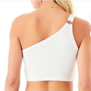 LF Emma & Sam One Shoulder Ring Crop Tank